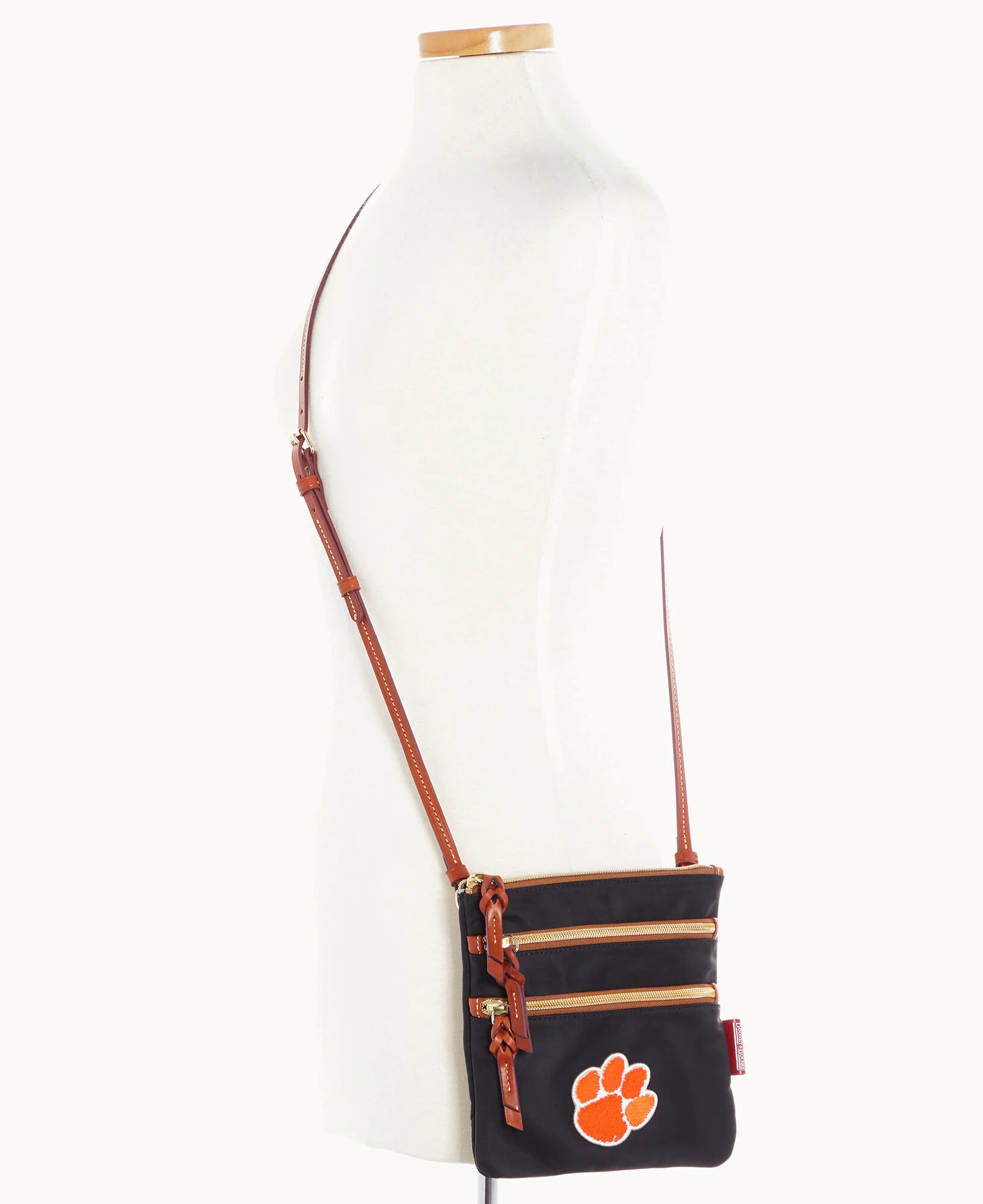 Collegiate Clemson University North South Triple Zip w ID Holder - Image 4