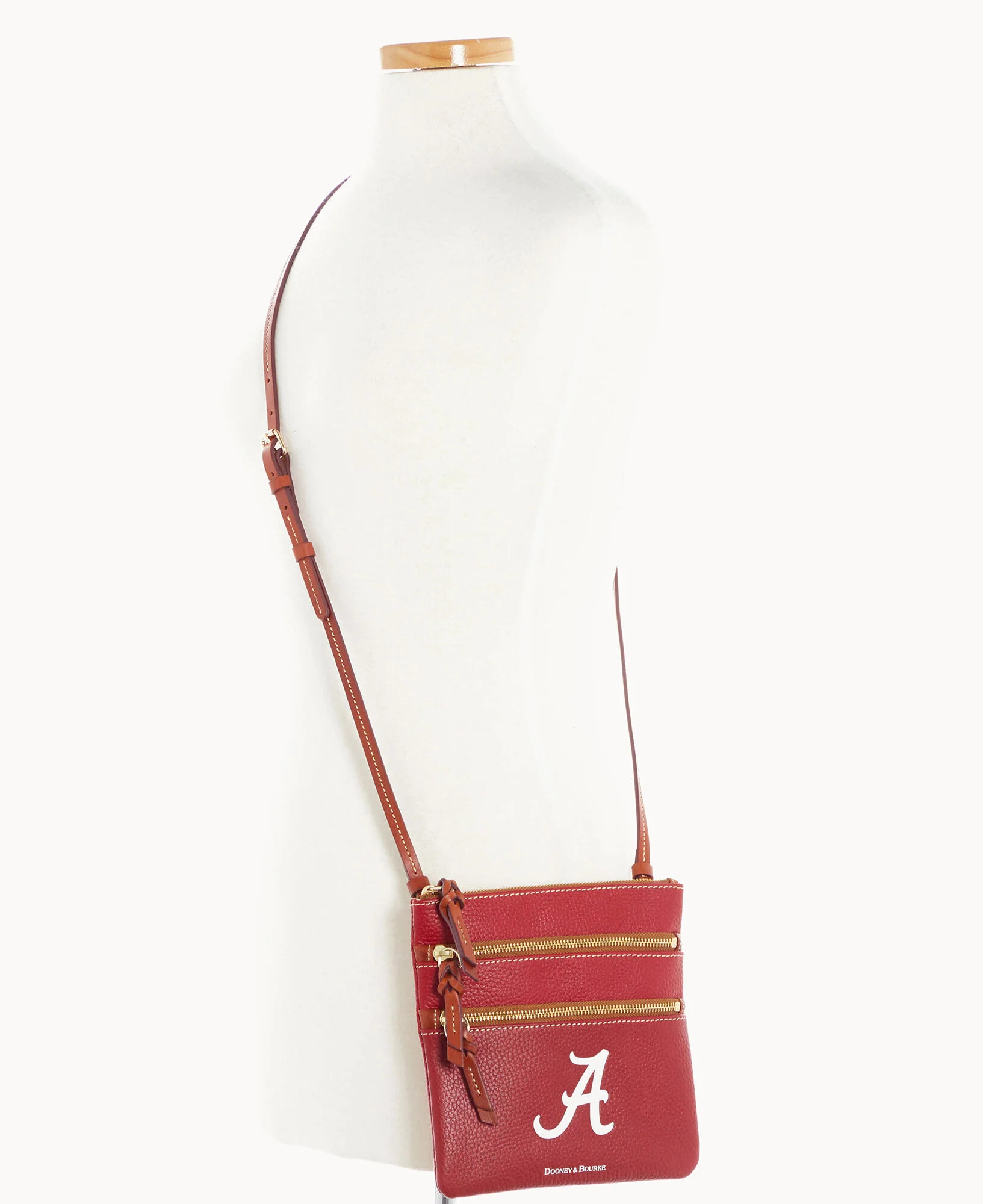 Collegiate University of Alabama Triple Zip Crossbody - Image 4