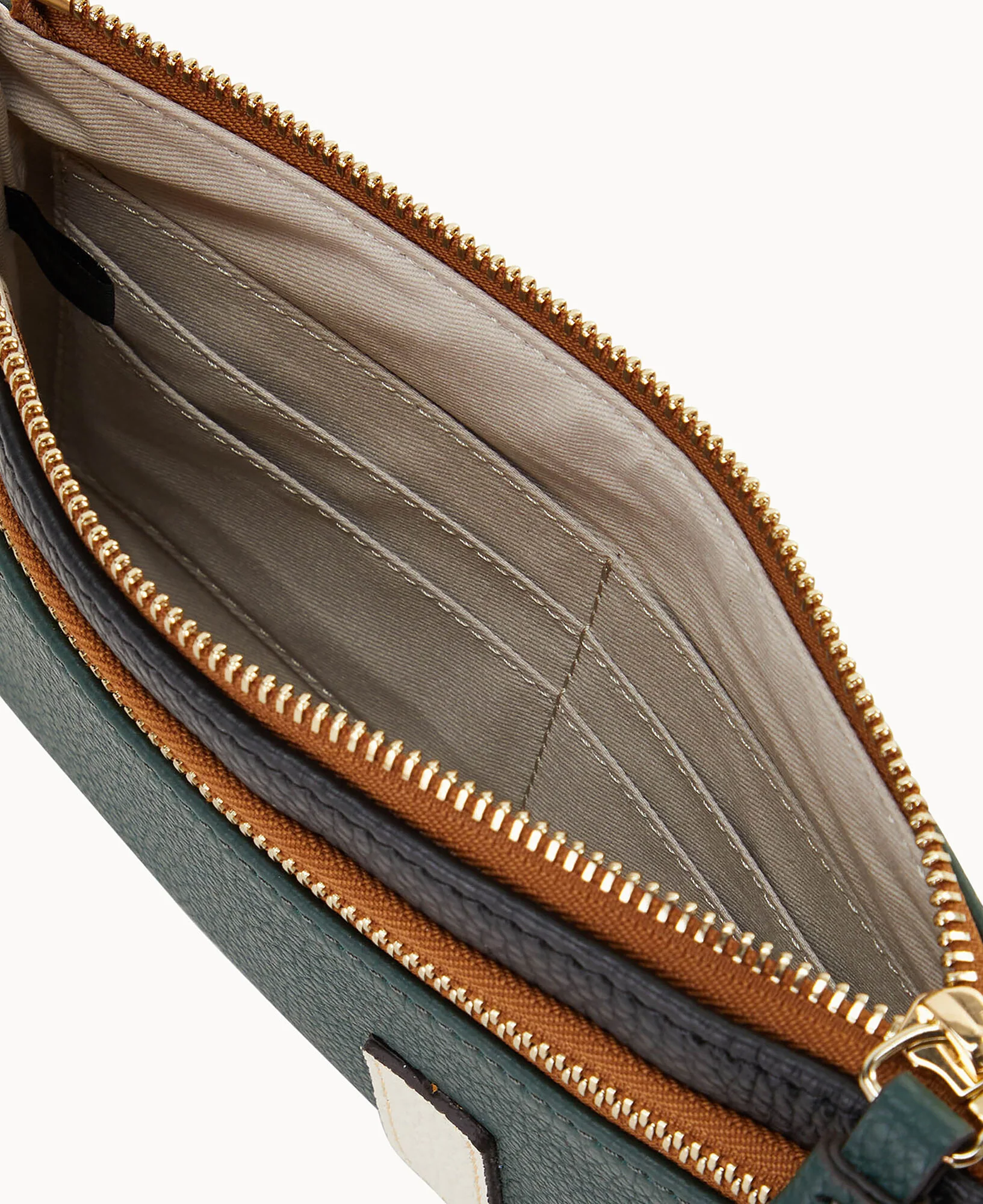 Collegiate University of Miami Double Zip Wristlet - Image 3
