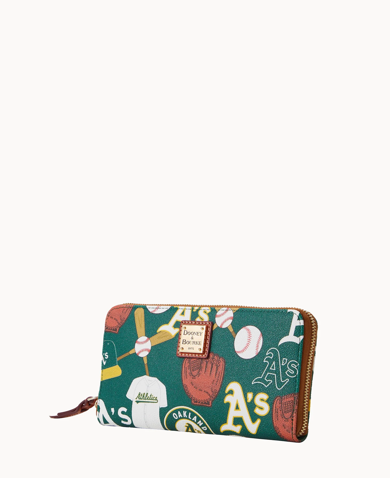 MLB Athletics Large Zip Around Wristlet - Image 4