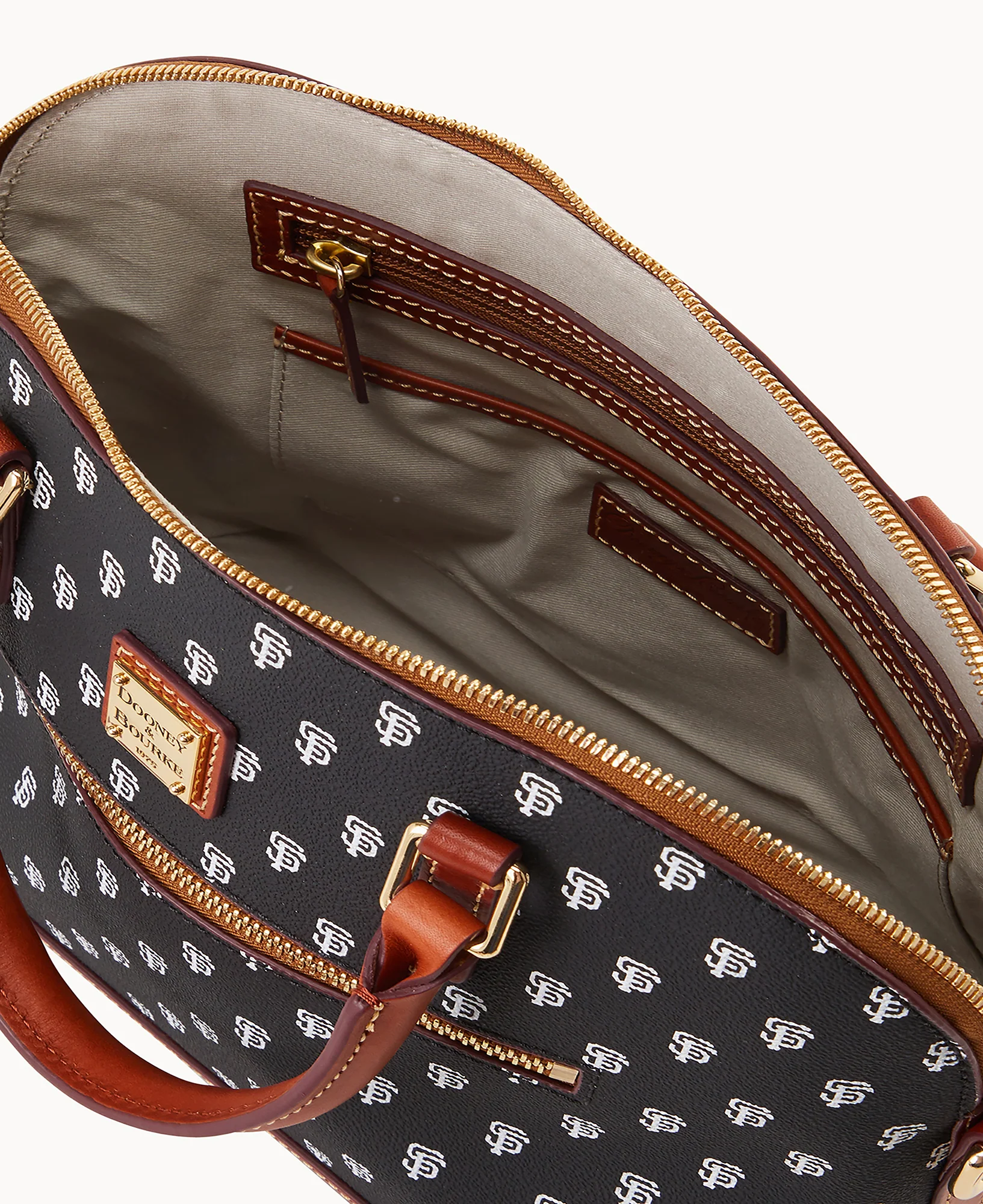 MLB Giants Domed Zip Satchel - Image 3