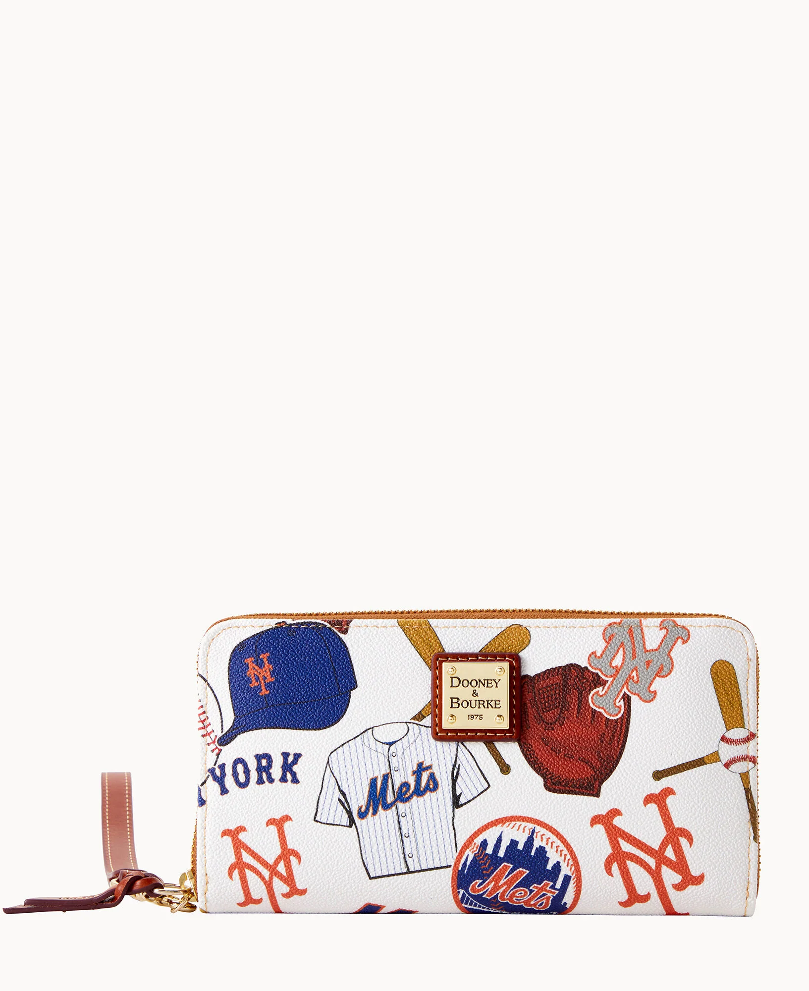 MLB Mets Large Zip Around Wristlet - Image 4