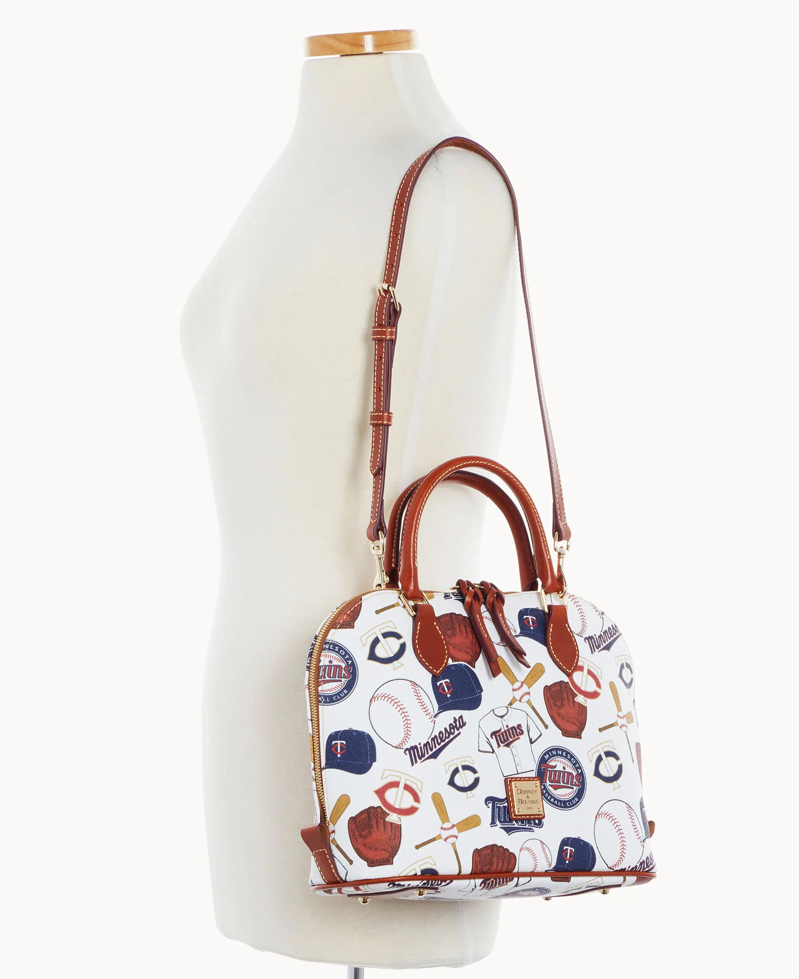 MLB Twins Zip Zip Satchel - Image 4