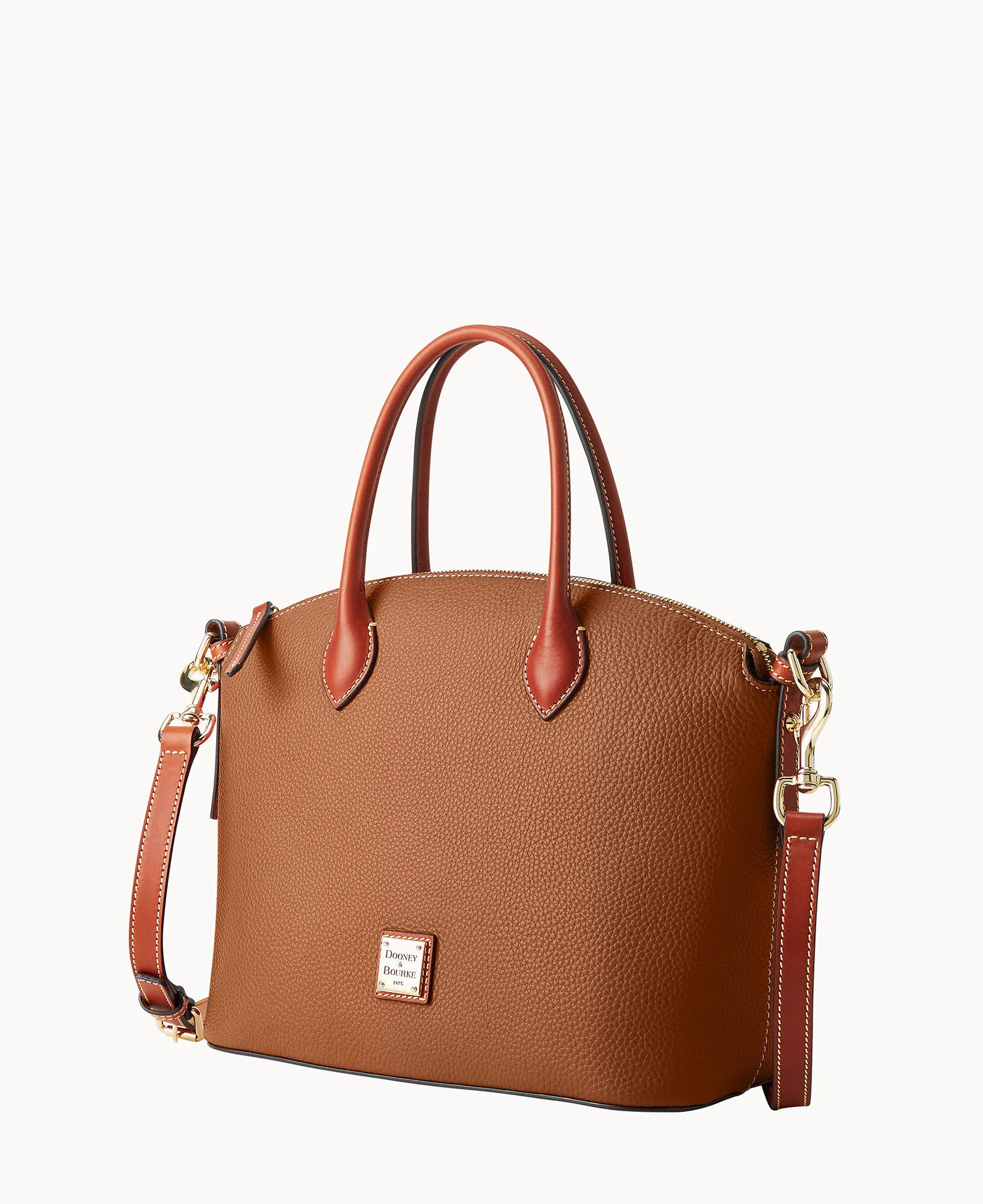 Pebble Grain Domed Satchel - Image 12