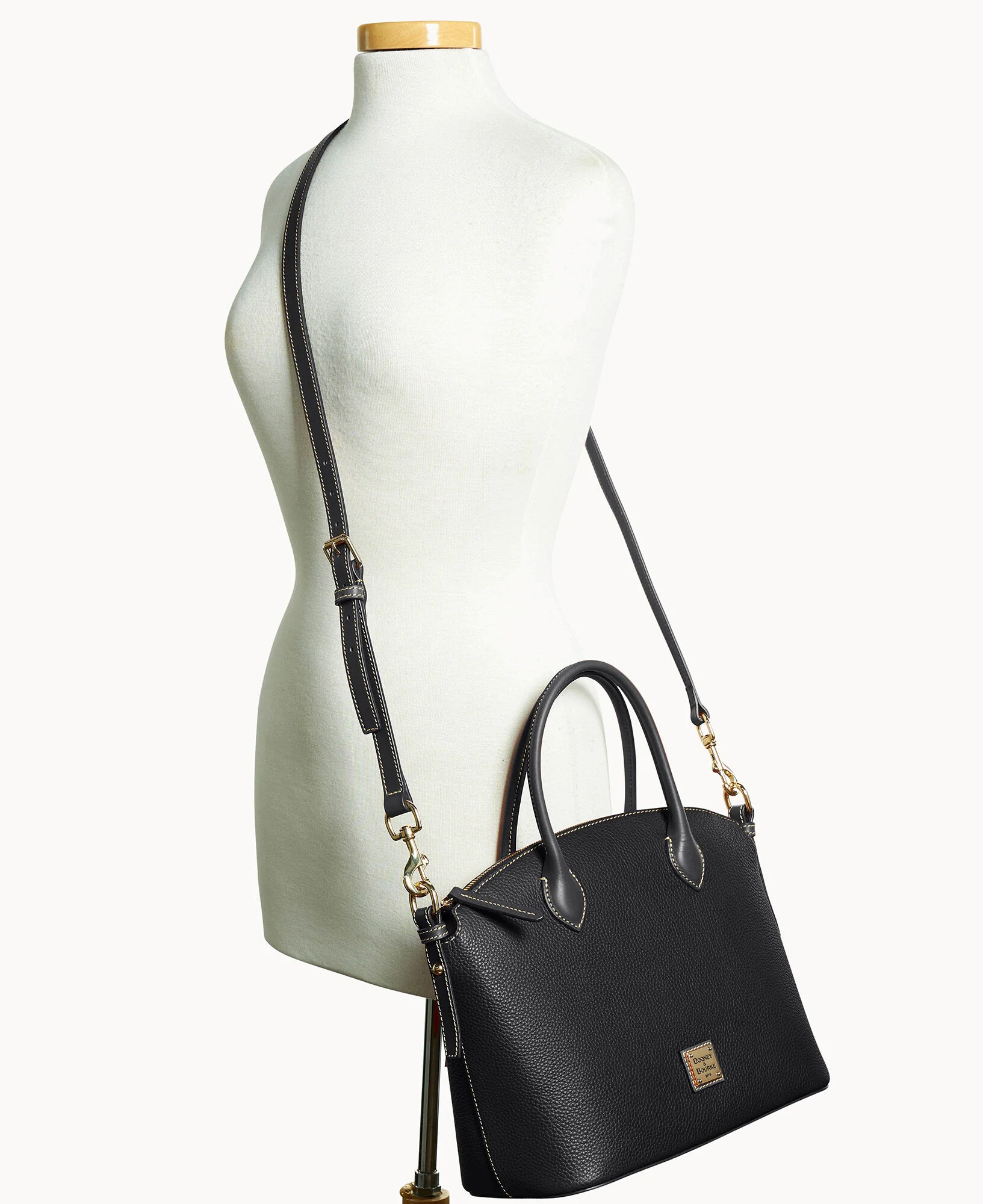 Pebble Grain Domed Satchel - Image 36