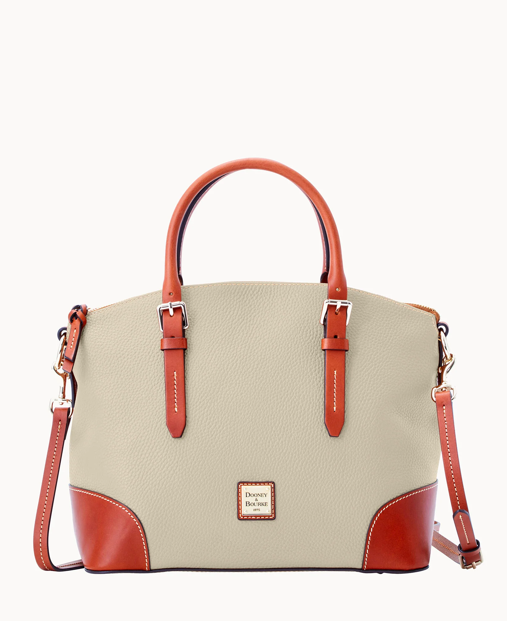Pebble Grain Domed Satchel - Image 11