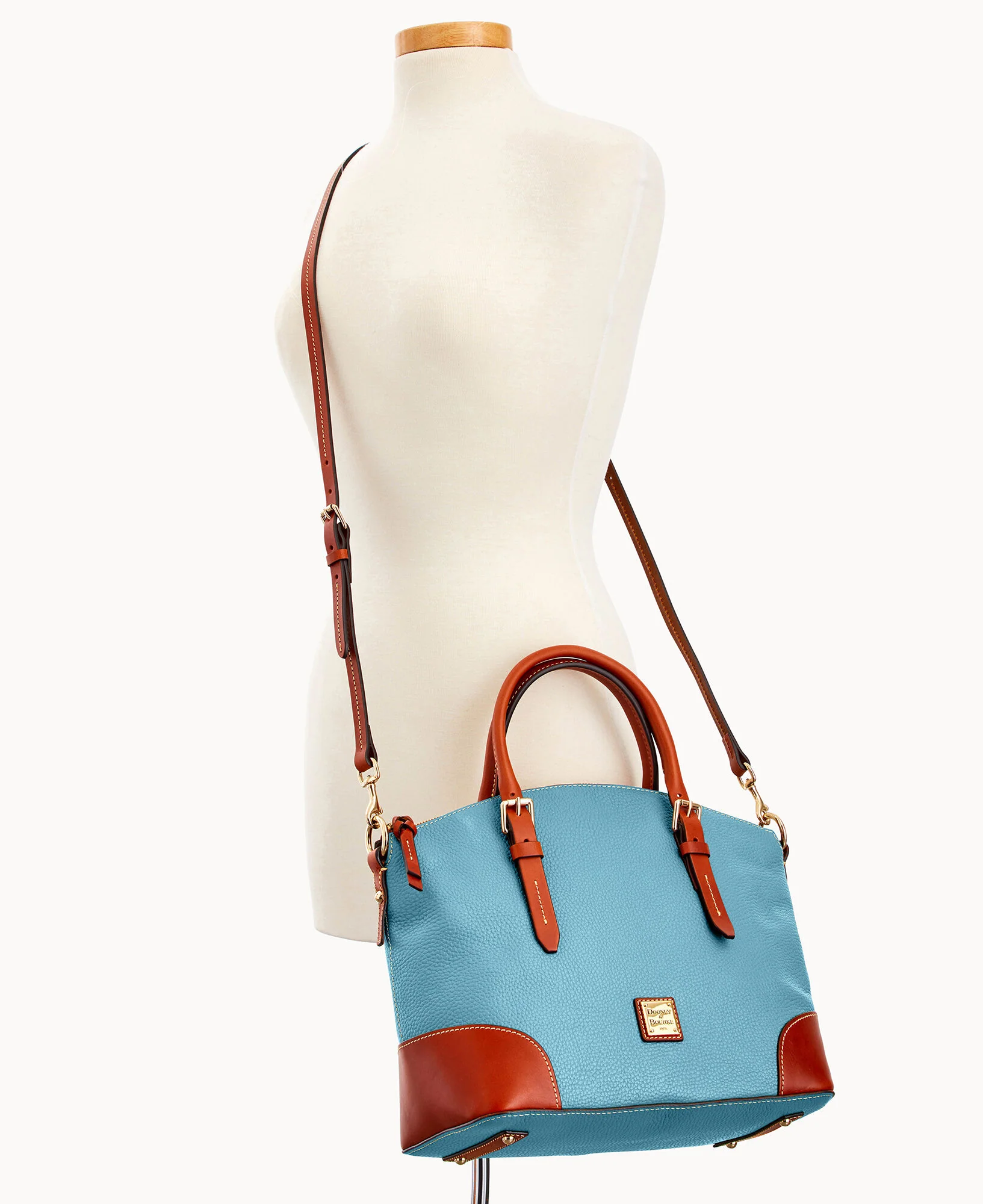 Pebble Grain Domed Satchel - Image 60