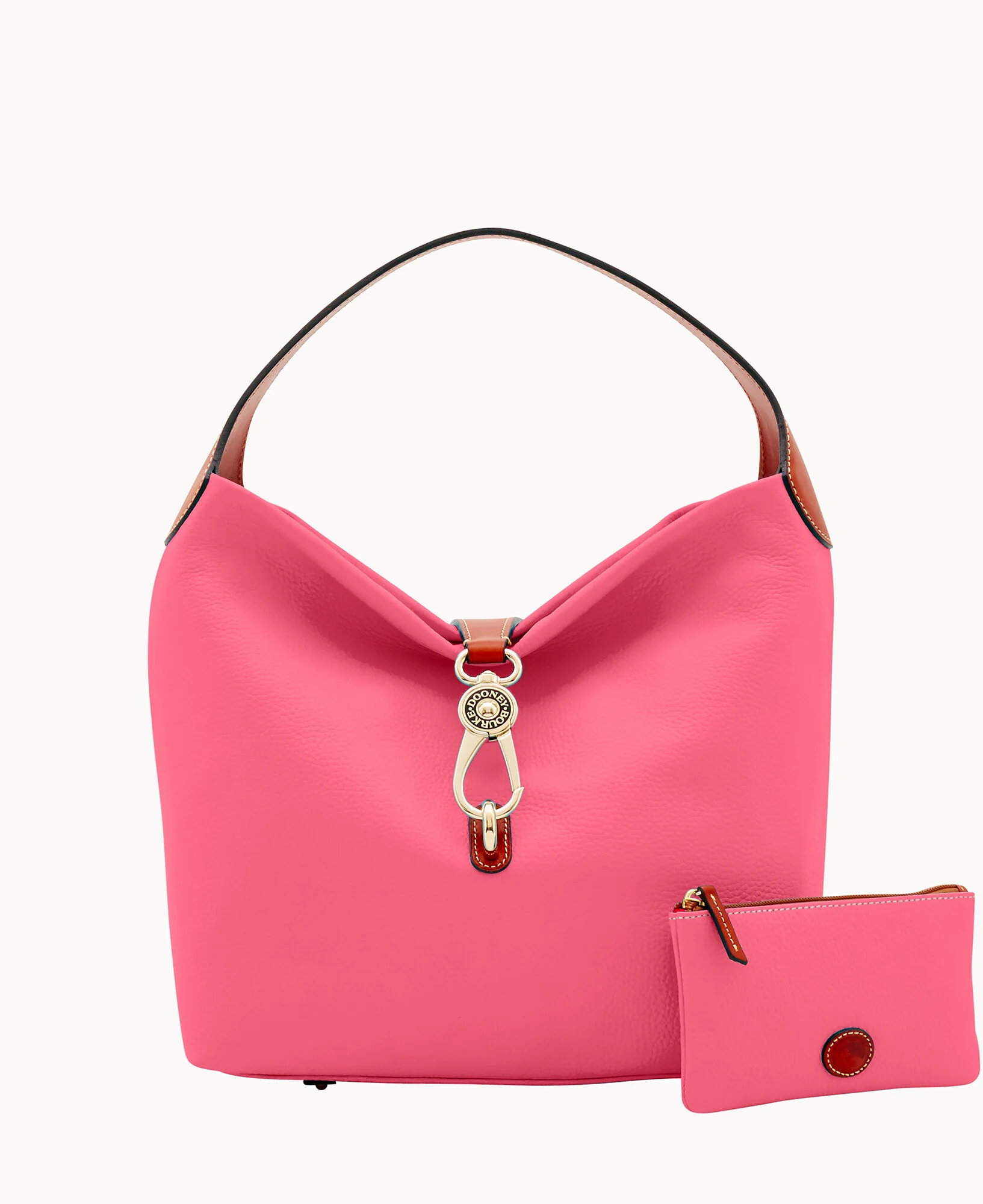 Pebble Grain Logo Lock Shoulder Bag - Image 26