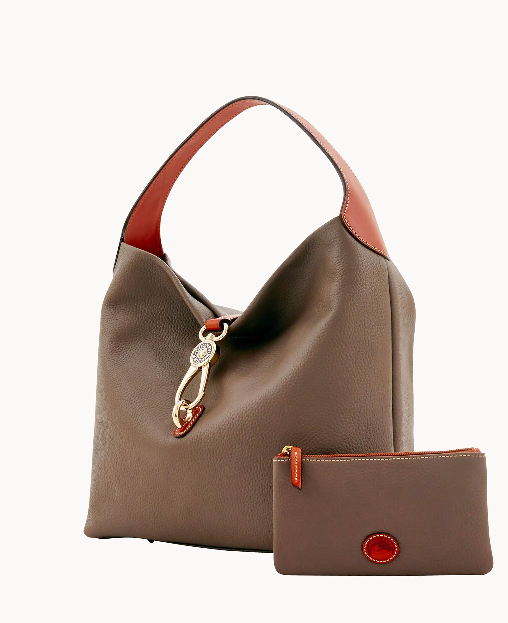 Pebble Grain Logo Lock Shoulder Bag - Image 30