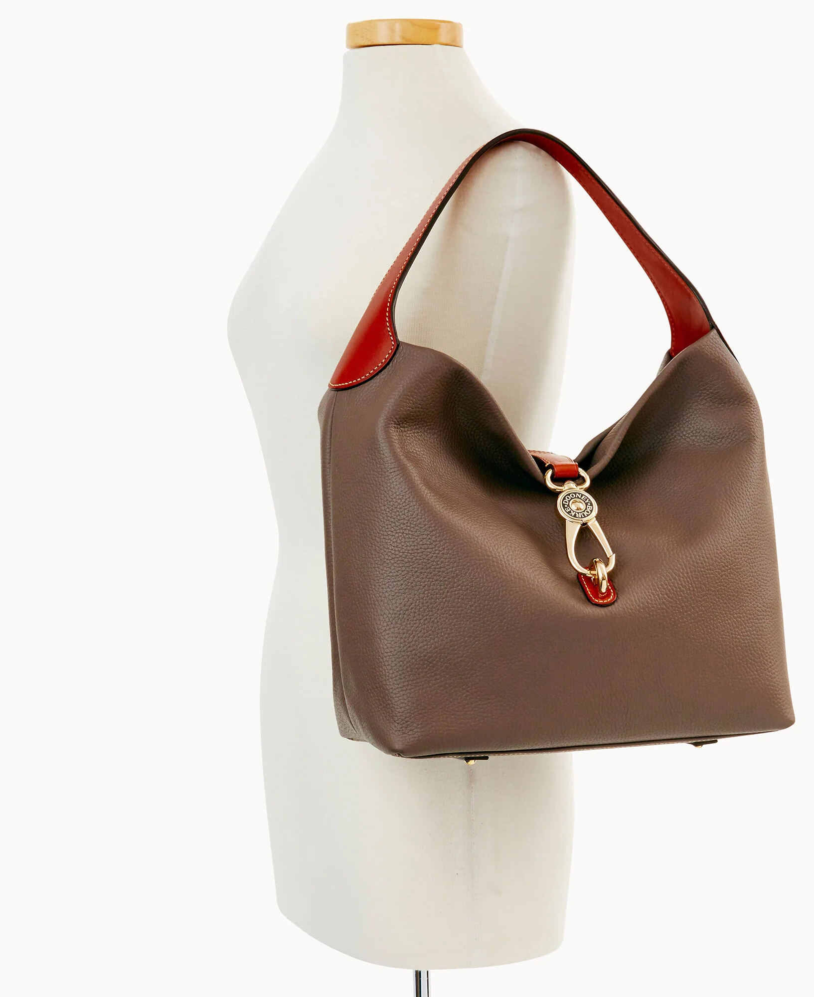Pebble Grain Logo Lock Shoulder Bag - Image 32