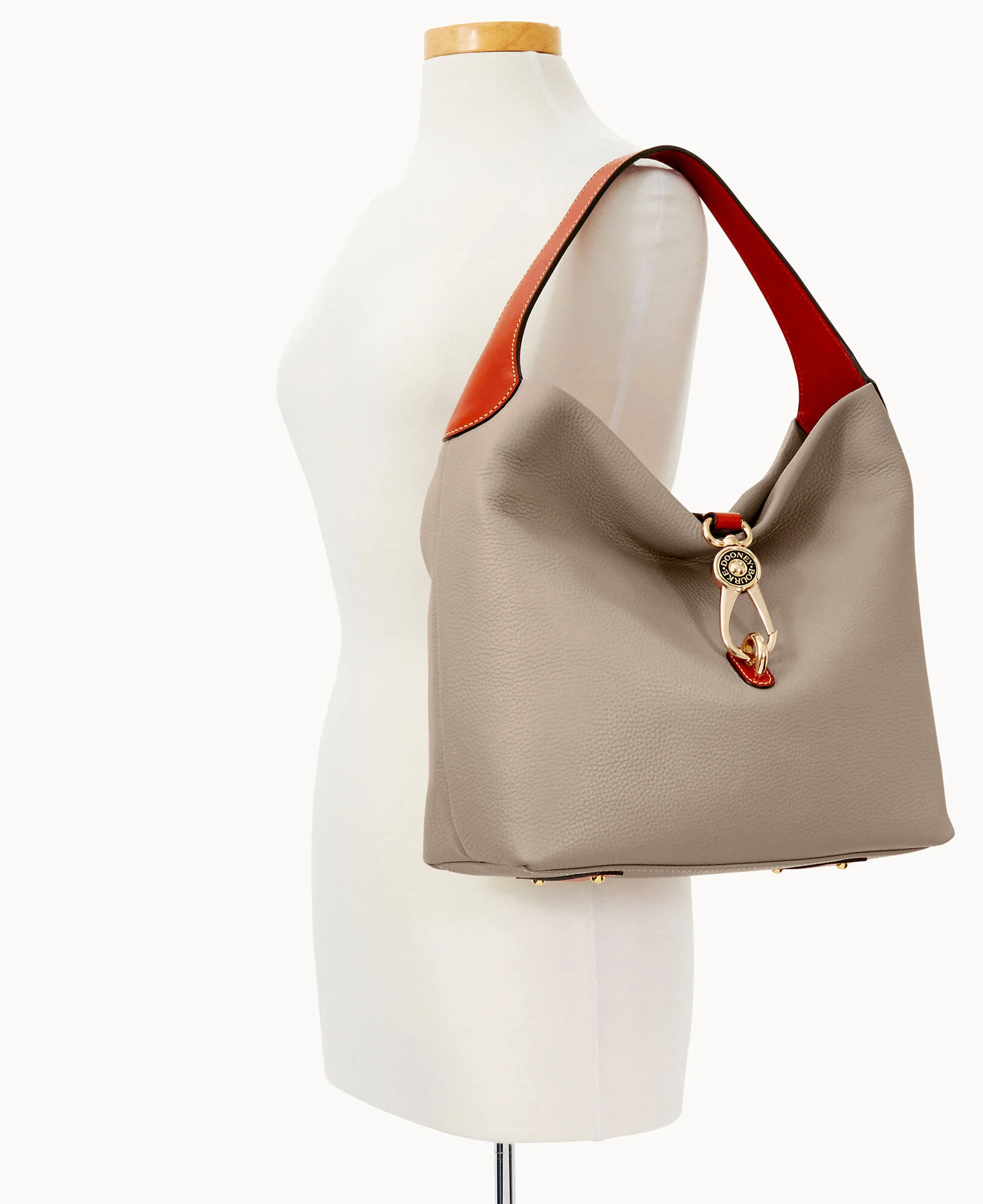 Pebble Grain Logo Lock Shoulder Bag - Image 60