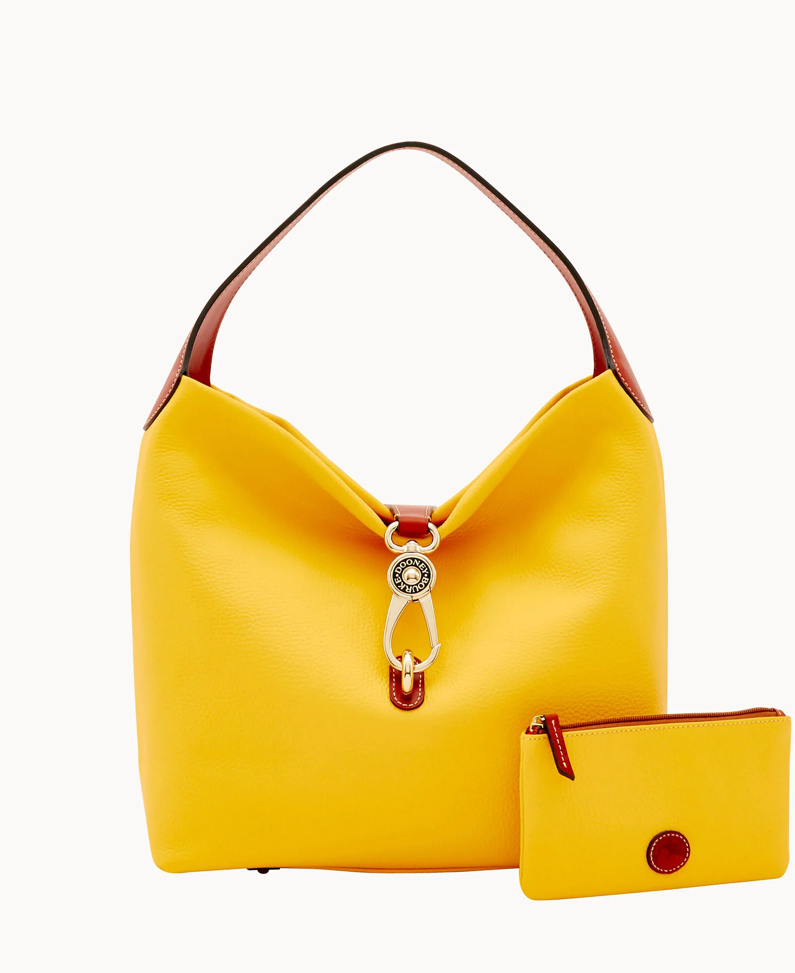 Pebble Grain Logo Lock Shoulder Bag - Image 67