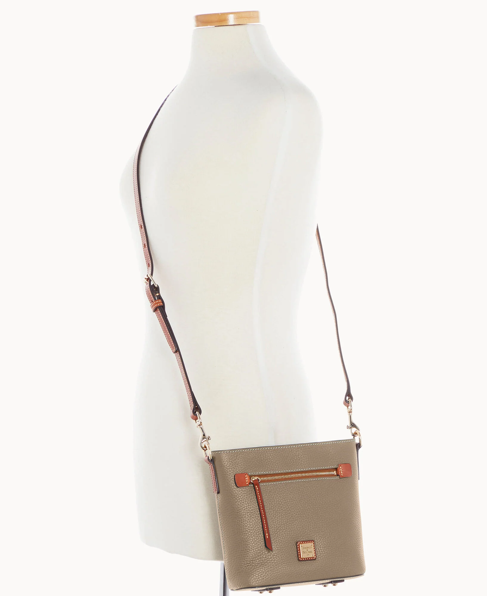 Pebble Grain Small Zip Crossbody - Image 6