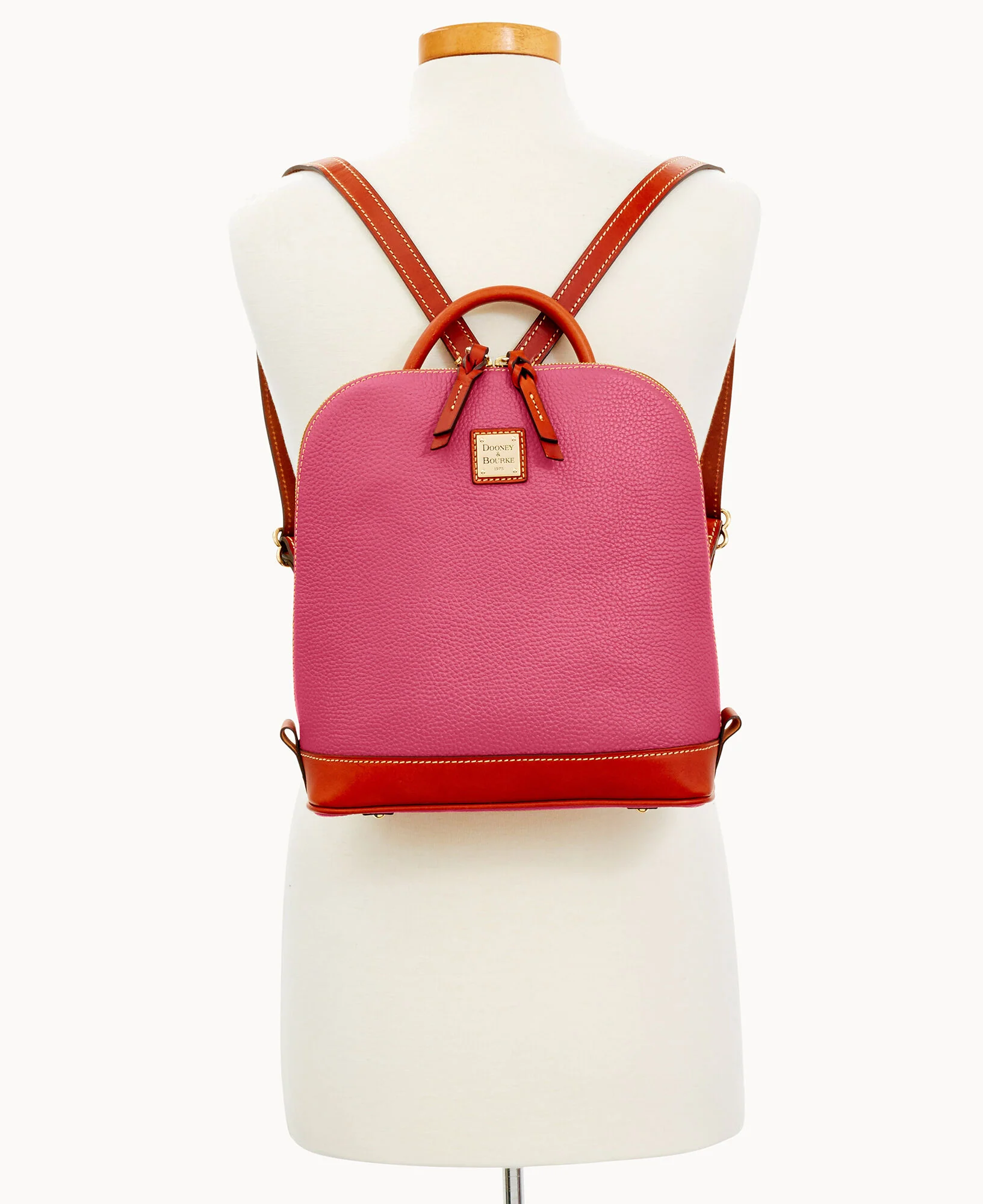 Pebble Grain Zip Pod Backpack - Image 36