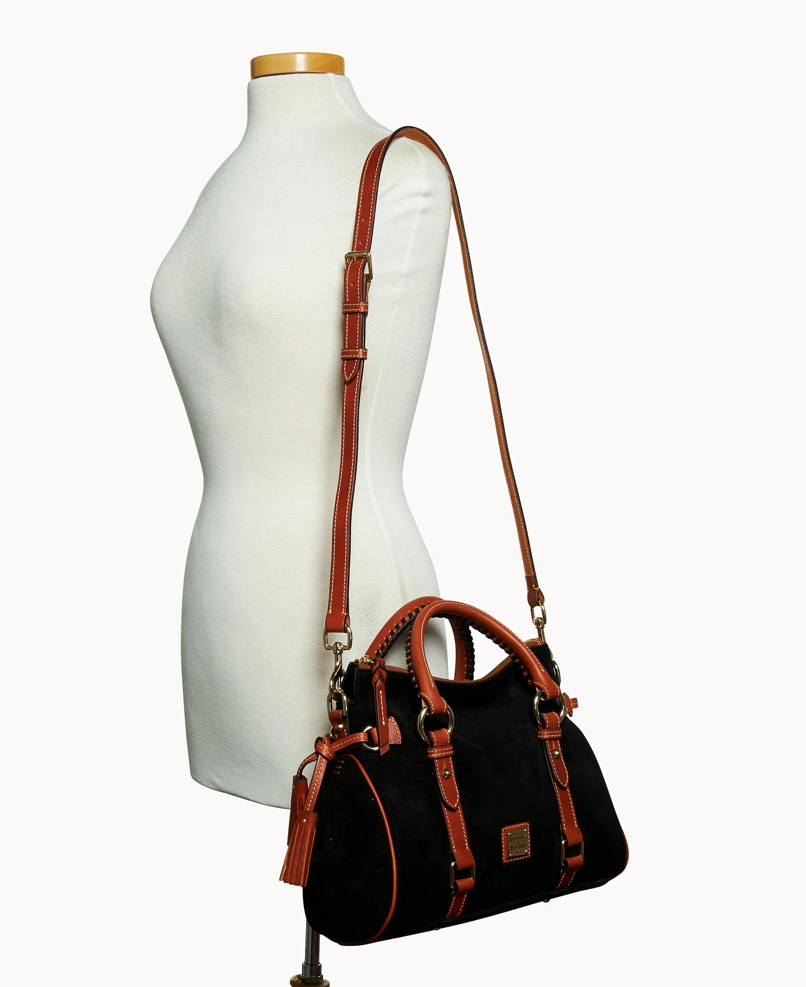 Suede Large Satchel - Image 4