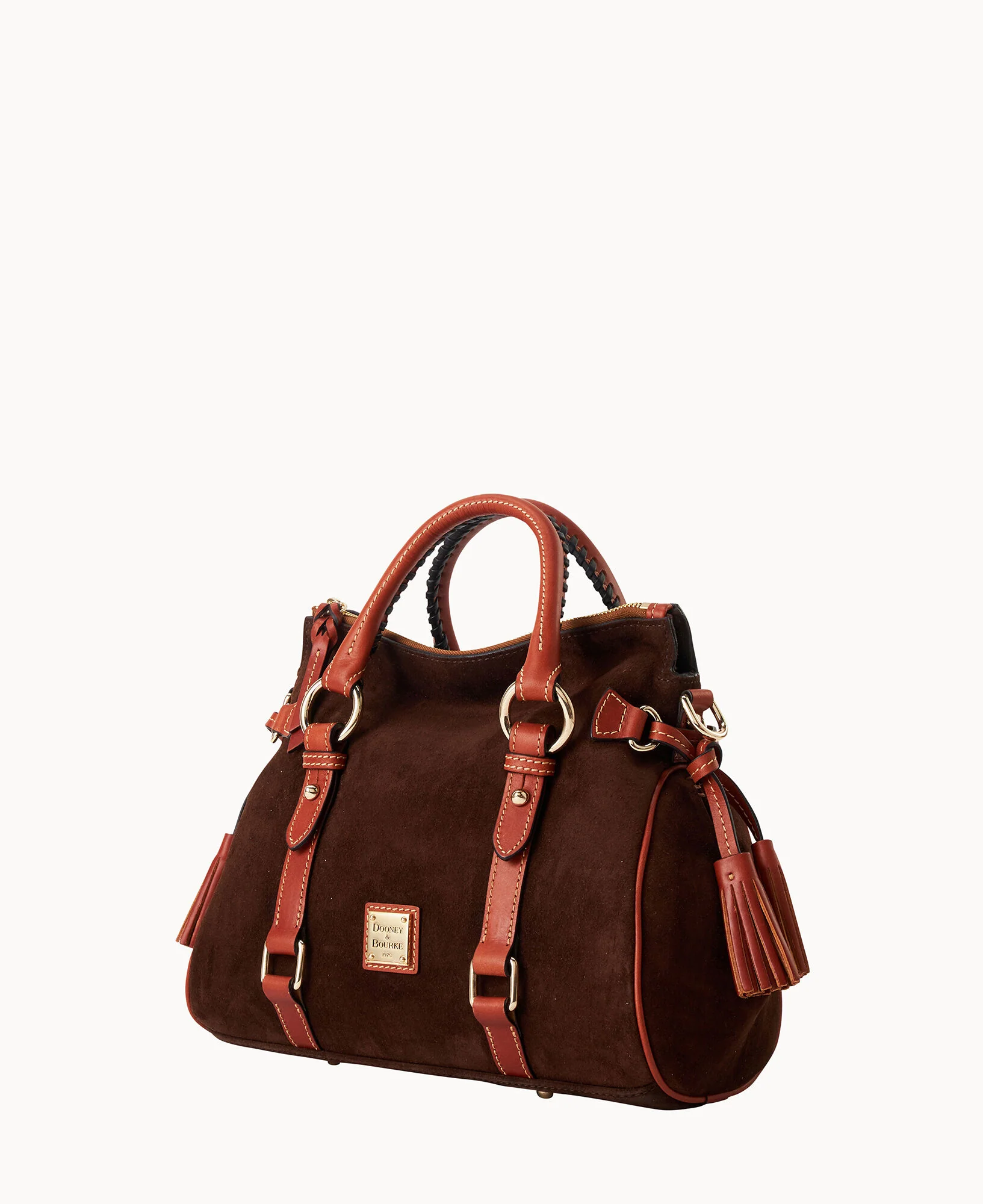 Suede Large Satchel - Image 6