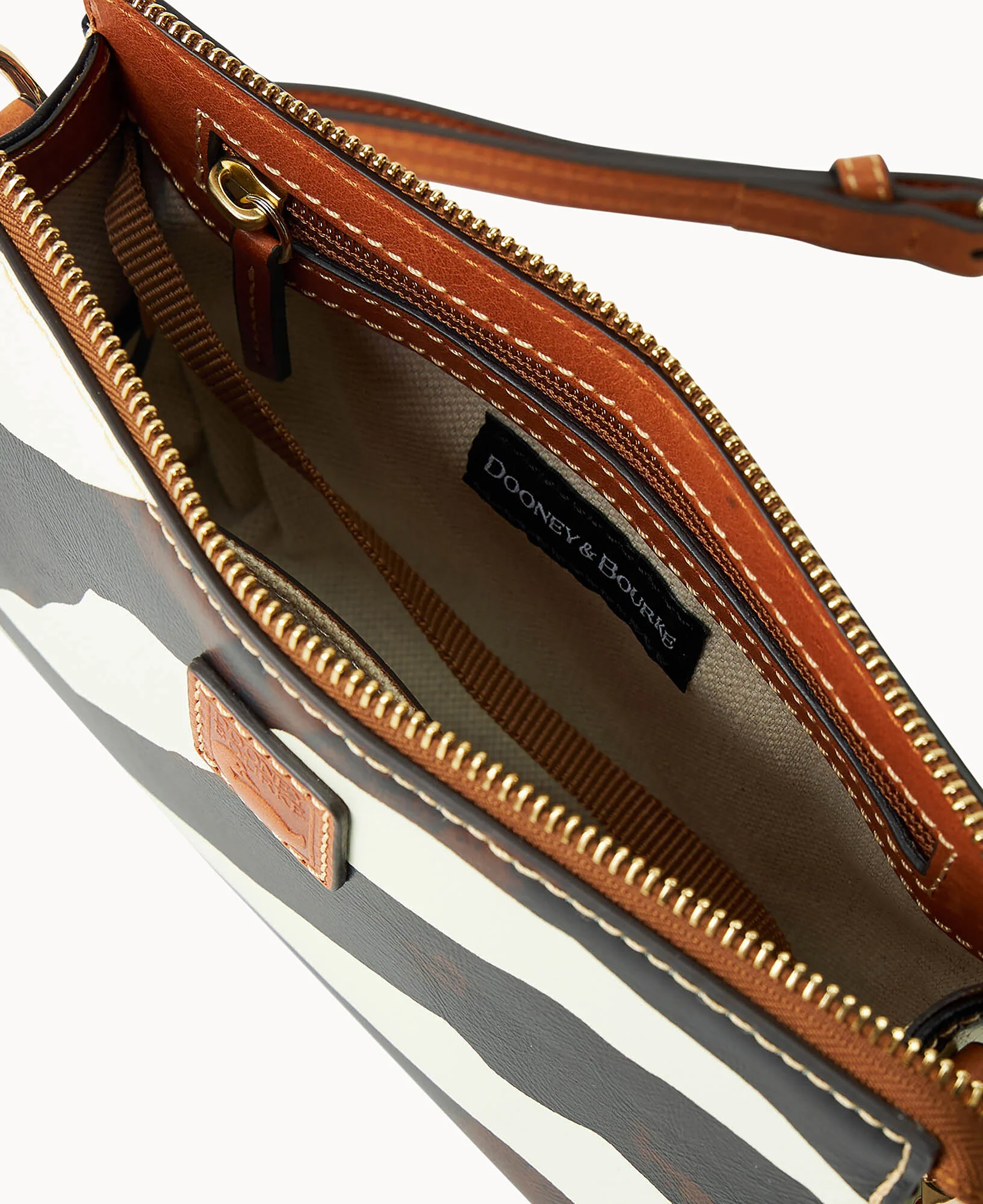 Zebra Leather Janine Crossbody - Image 3